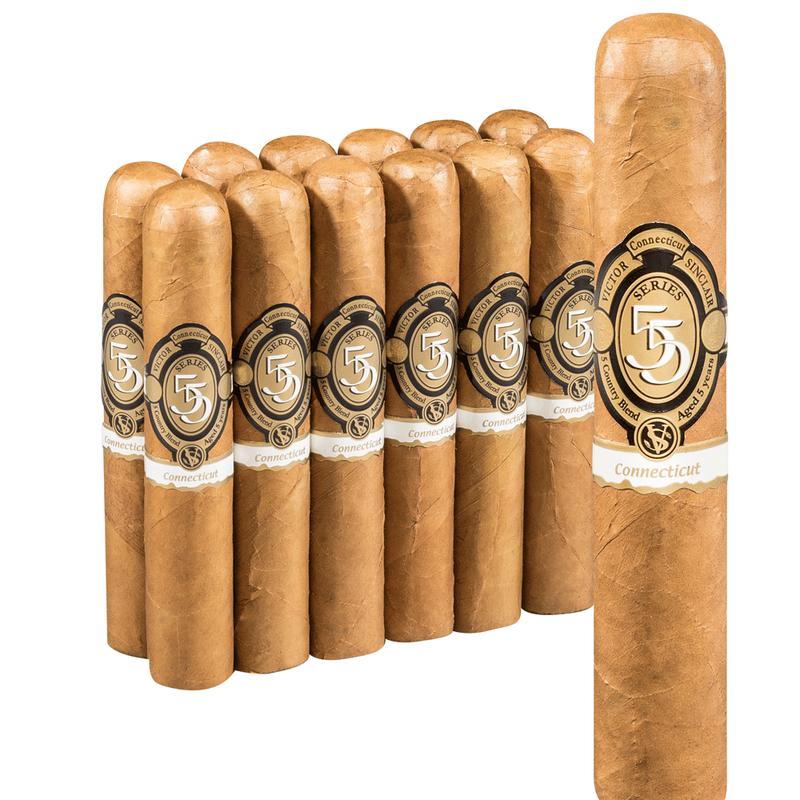 Victor Sinclair Series 55 White Label Connecticut Robusto Pack of 12