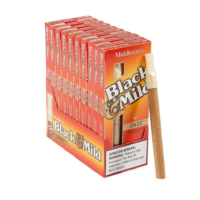 Black & Mild Jazz Cigarillos Pack of 50 [10/5]