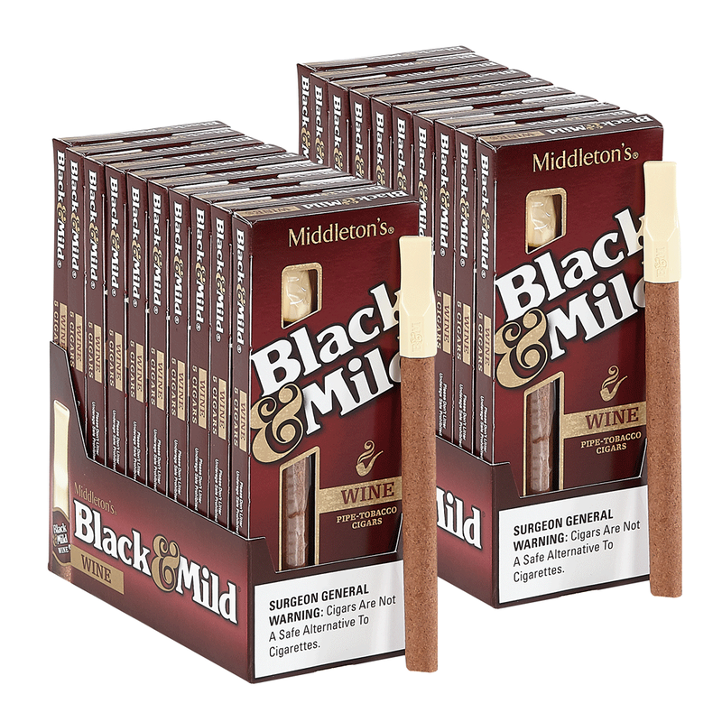 Black & Mild Wine Cigarillos Pack of 100