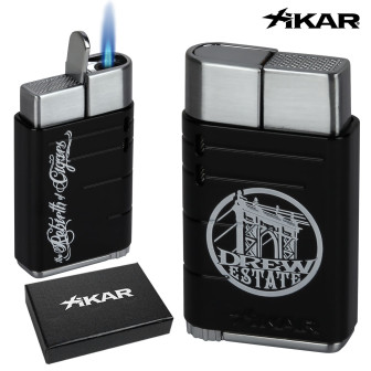 Drew Estate Xikar Linea Torch Lighter- Black Lighter