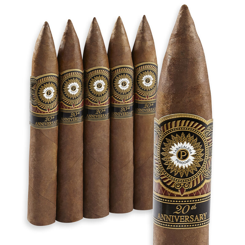 Perdomo 20th Anniversary Sun Grown Torpedo Pack of 5