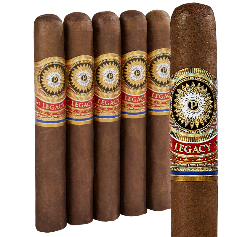 Perdomo Legacy Nicaraguan Shade-Grown Toro Pack of 5