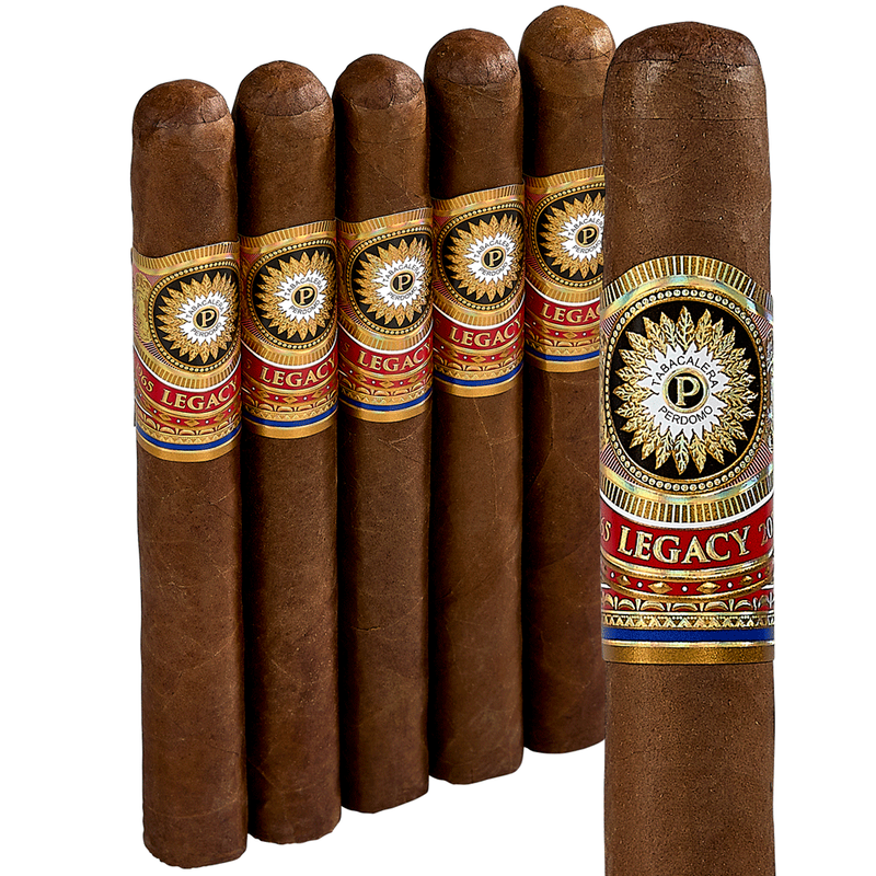 Perdomo Legacy Nicaraguan Shade-Grown Churchill Pack of 5