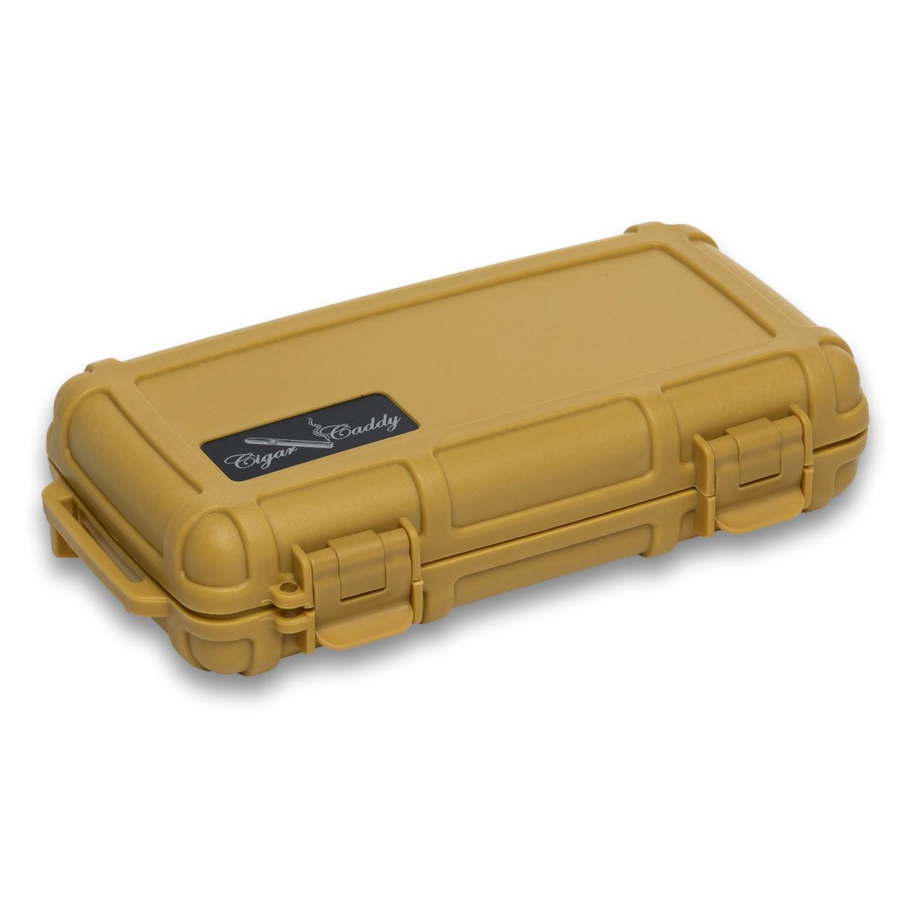 Cigar Caddy 5-Cigar Travel Humidors | Desert Tan
