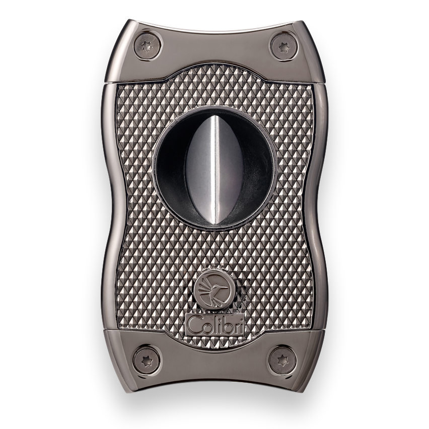 Colibri SV-Cut Cigar Cutter with Straight and V-Cut | Gunmetal