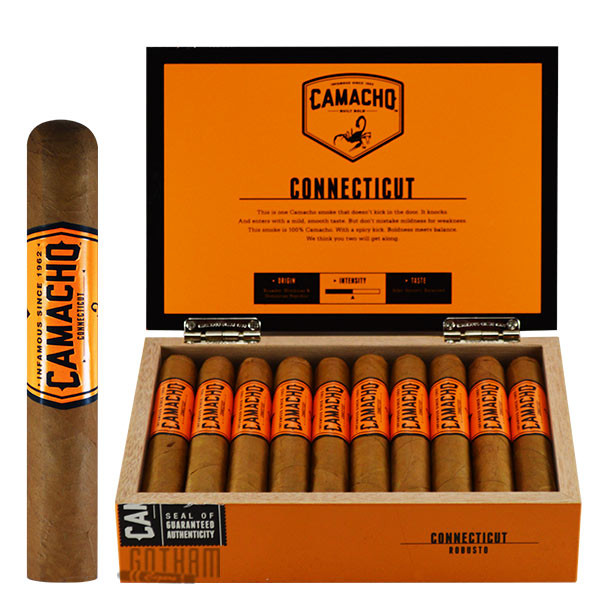 Camacho Connecticut Robusto - 5 Pack