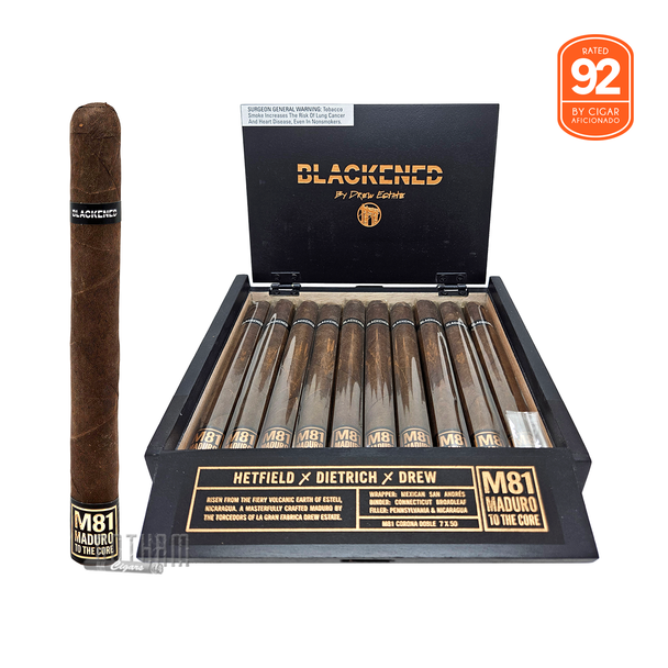 Blackened M81 Corona Doble - Box of 20