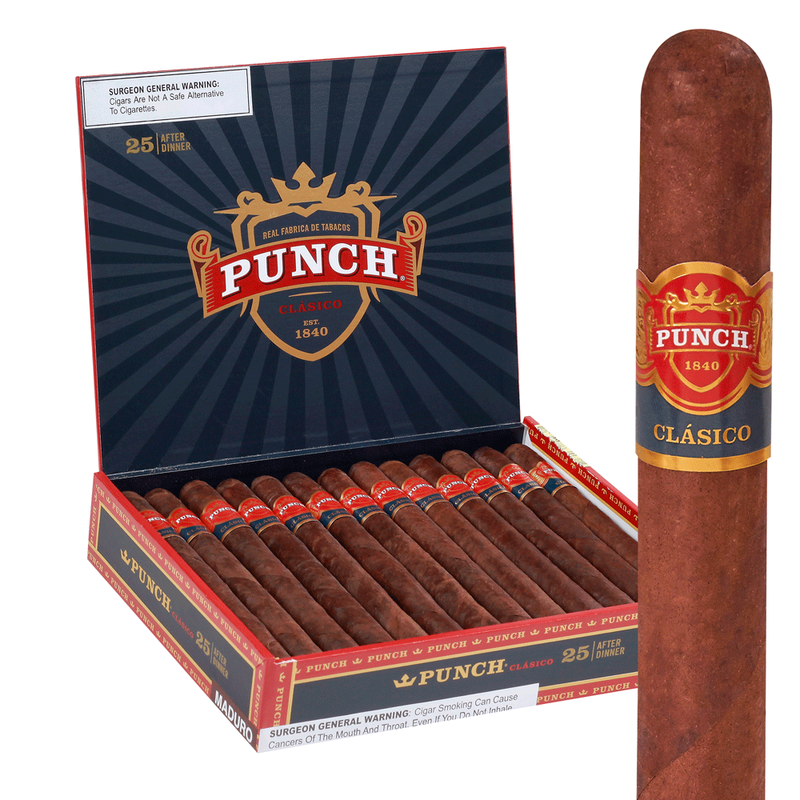 Punch Clasico Cigars Box of 25