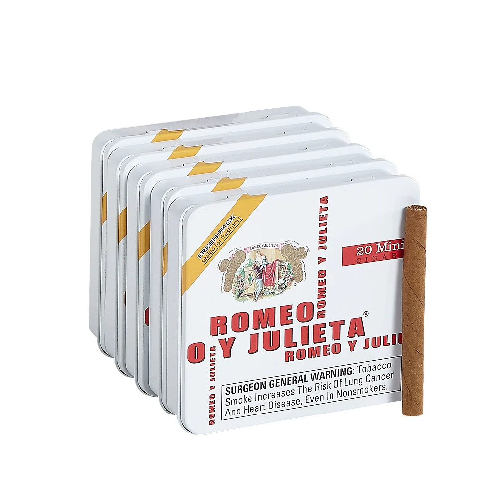 Romeo y Julieta Miniatures | Mini - White | Pack of 100