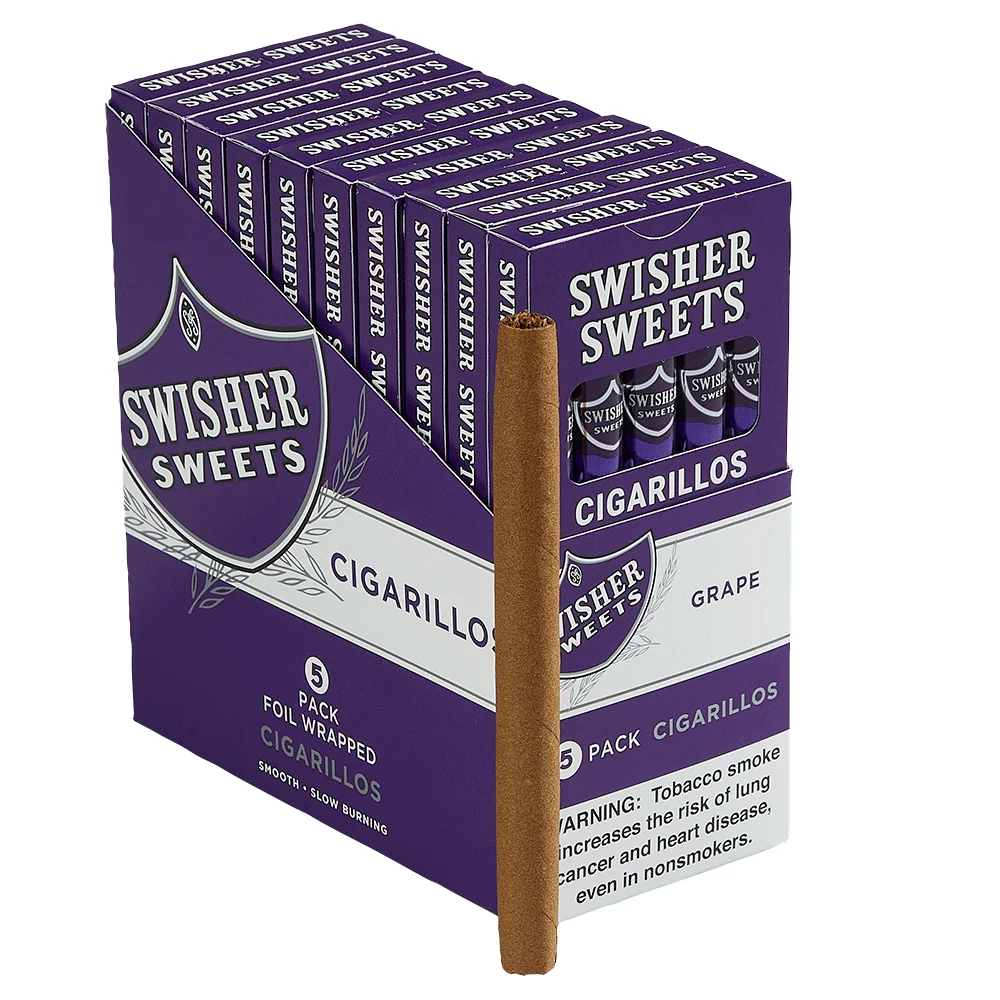 Swisher Sweet Cigars and Cigarillos | Cigarillos - Grape | Pack of 50