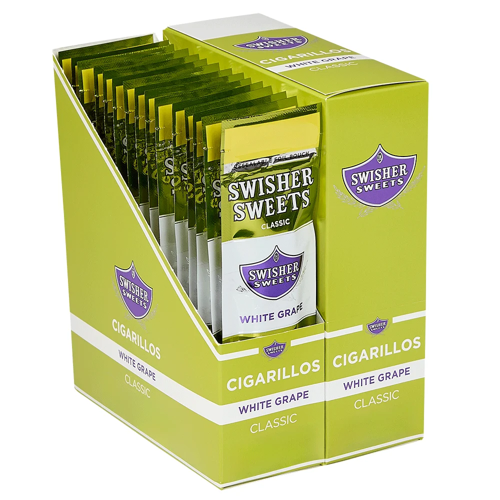 Swisher Sweet Cigars and Cigarillos | Cigarillos - White Grape | Pack of 60