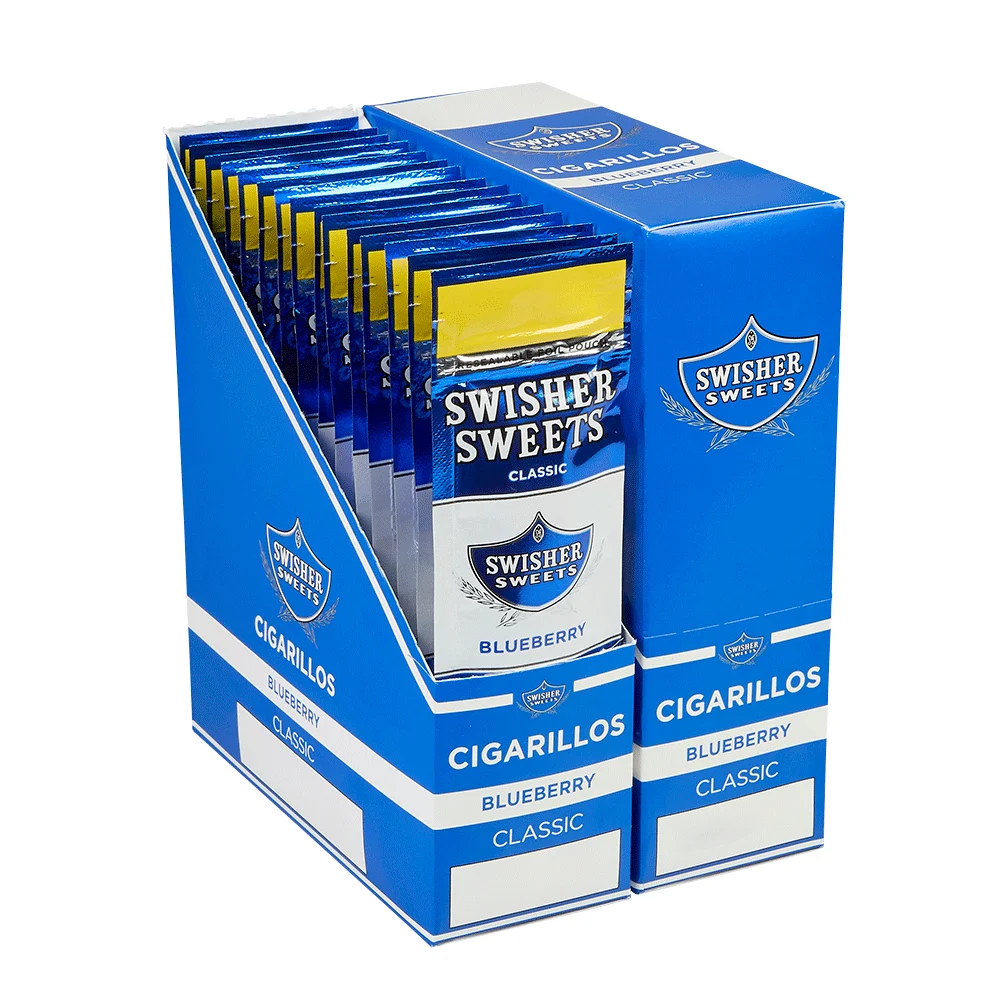 Swisher Sweet Cigars and Cigarillos | Cigarillos - Blueberry | Pack of 60