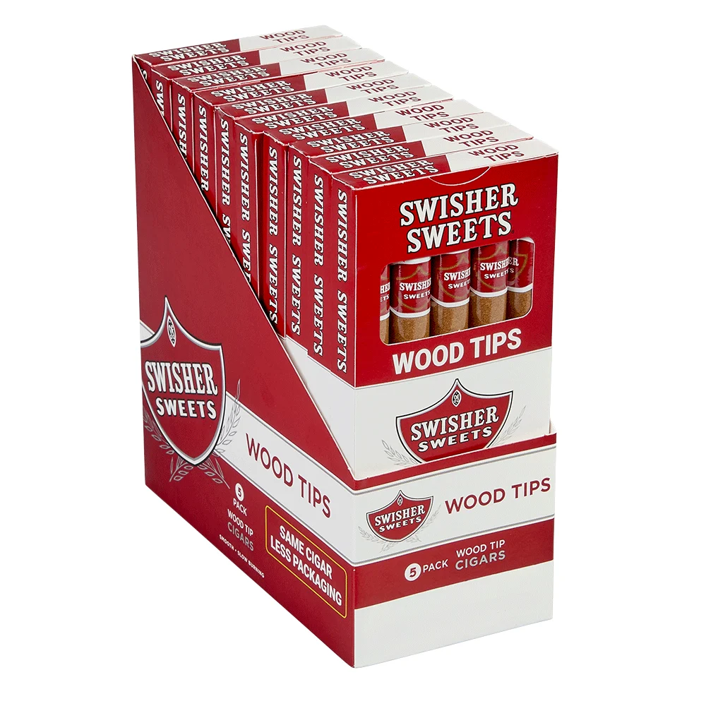 Swisher Sweet Cigars and Cigarillos | Cigarillos (Wood Tipped) | Pack of 50