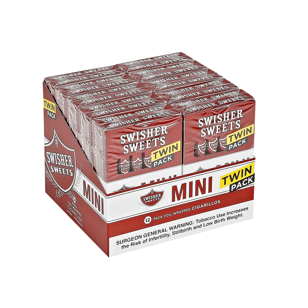 Swisher Sweet Cigars and Cigarillos | Mini Cigarillos Twin Pack | Pack of 120