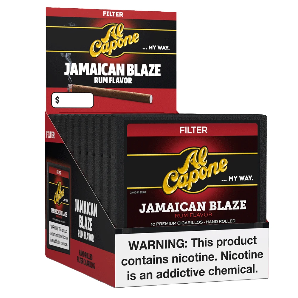 Al Capone | Cigarillos - Filter Jamaican Blaze | Pack of 100 [10/10]