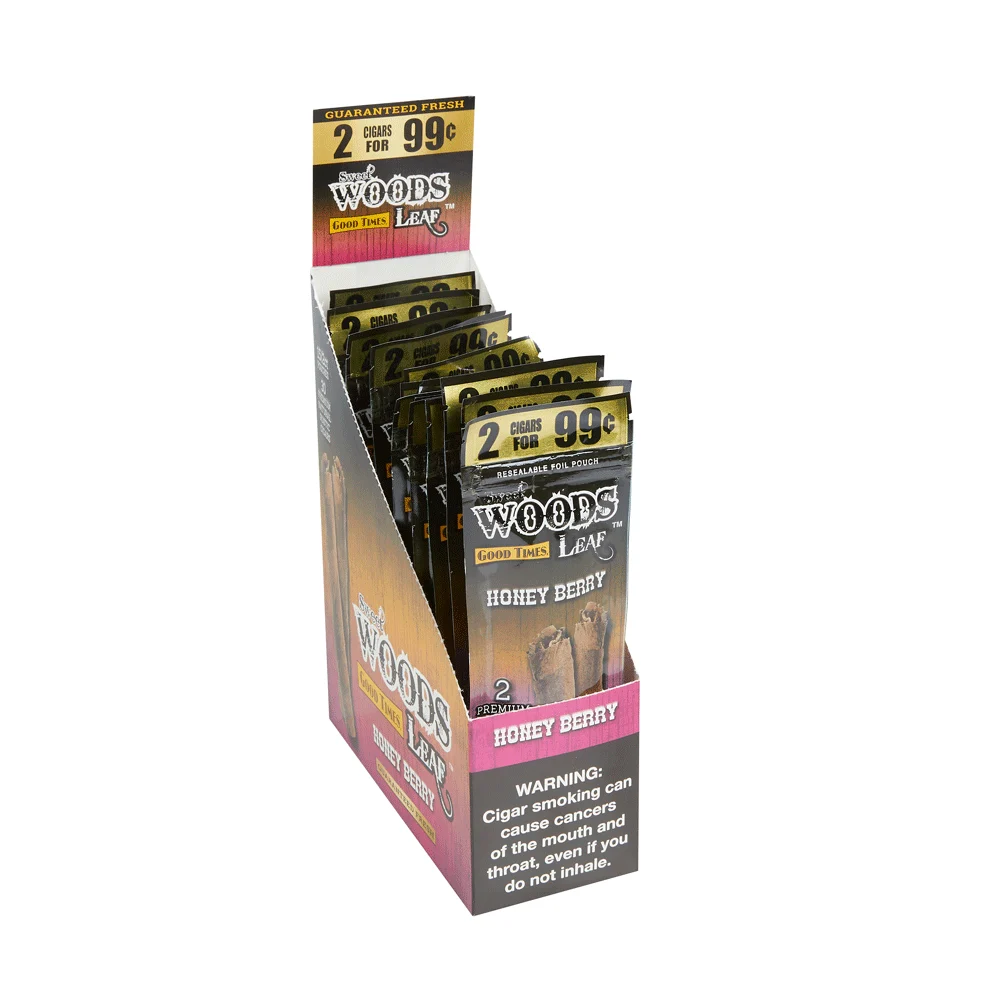 Good Times Sweet Woods | Sweet Woods Cheroots - Honey Berry | Box of 30