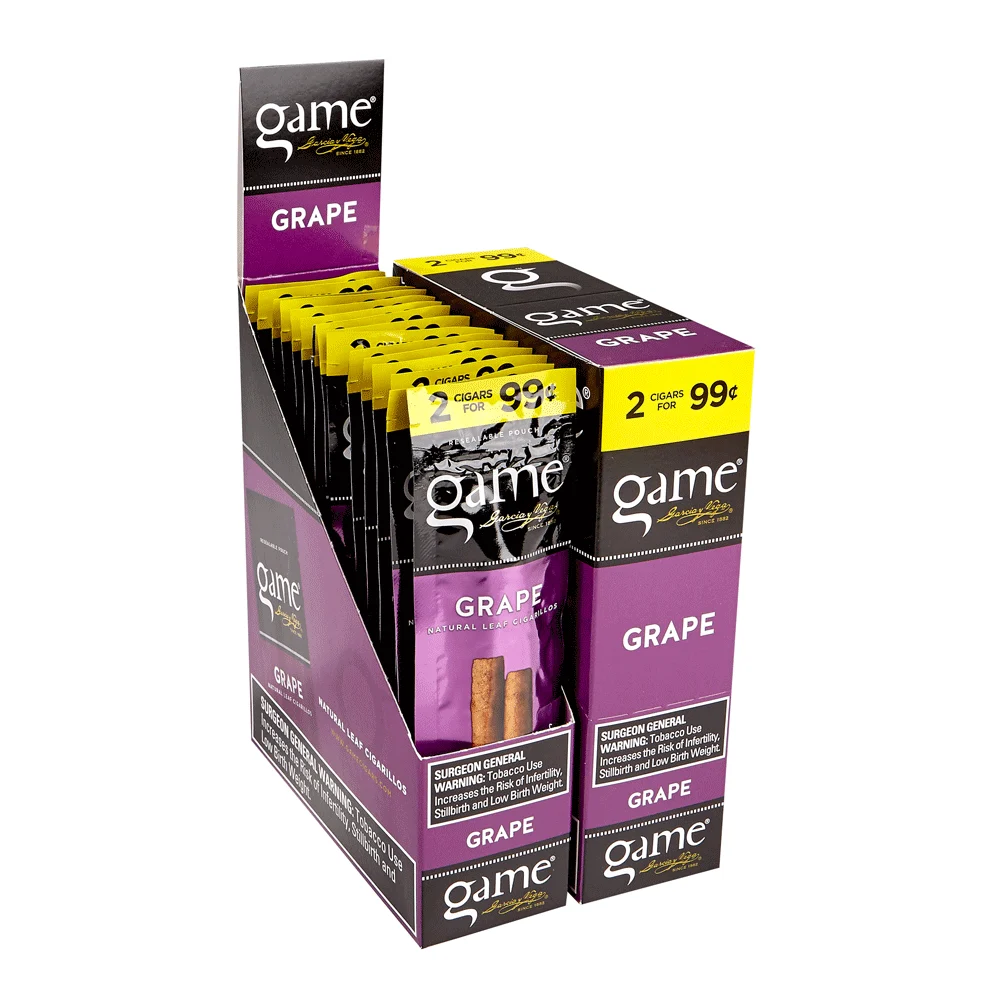Game Cigars by Garcia y Vega | Cigarillos - Green | Box of 60 [30/2]