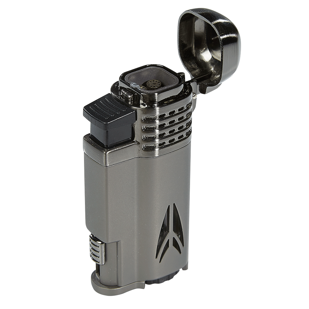 Lotus Defiant Quad Torch Lighter | Gun Metal Two Tone