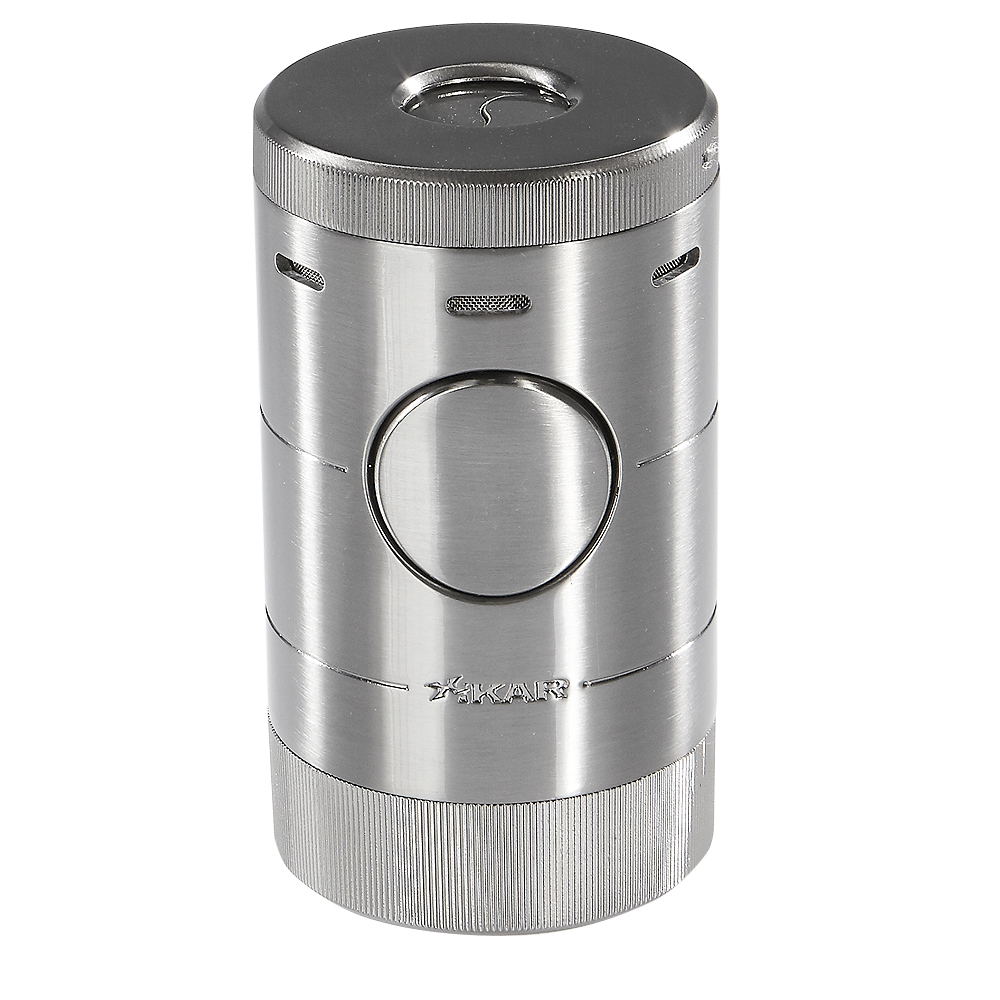 Xikar Volta Quad Flame Table-Top Lighter | Silver