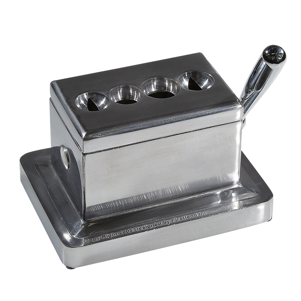 Quad Tabletop 60-Ring Gauge Cutter | Silver