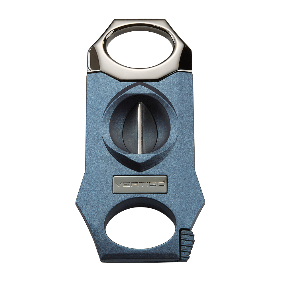 Vertigo Marlin V-Cutter with Poker | Blue Rubberized