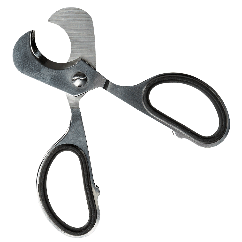 Rubberized Steel Cigar Scissors | Stainless Steel