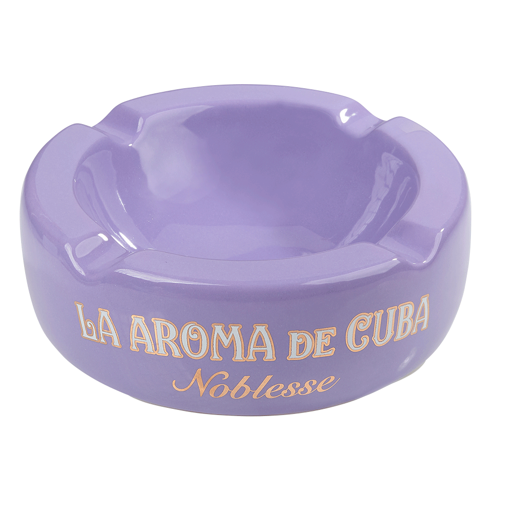 La Aroma de Cuba Noblesse Ceramic 4-Finger Ashtray | Purple