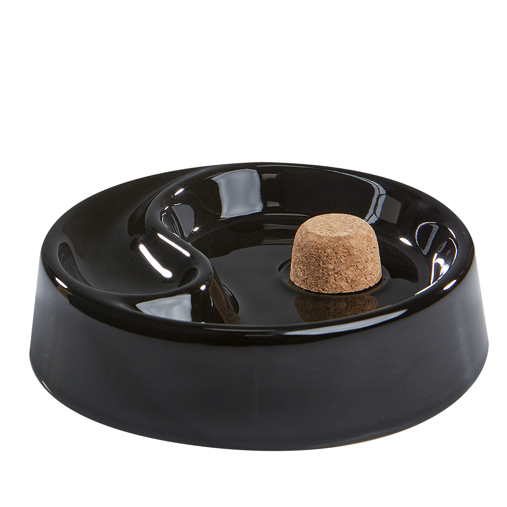 Shiny Round Pipe Ashtray | 1 rest