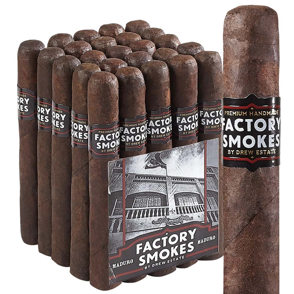 Drew Estate Factory Smokes Maduro | Churchill | Pack of 25
