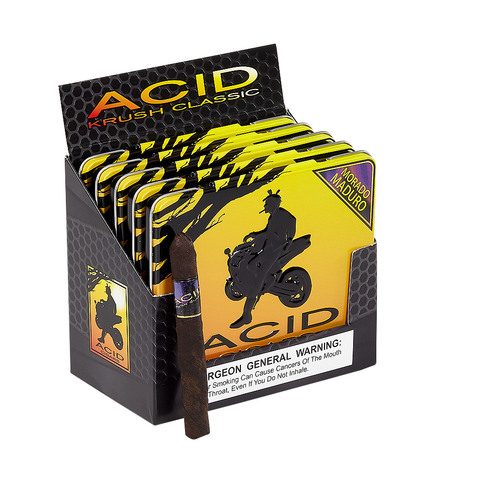 ACID Krush Cigarillos by Drew Estate | Krush - Morado Maduro | Pack of 50