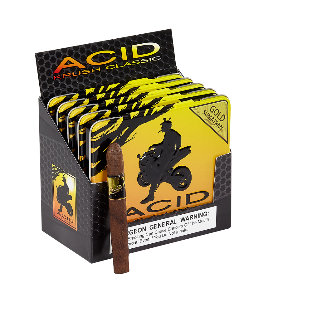 ACID Krush Cigarillos by Drew Estate | Krush - Gold Sumatra | Pack of 50