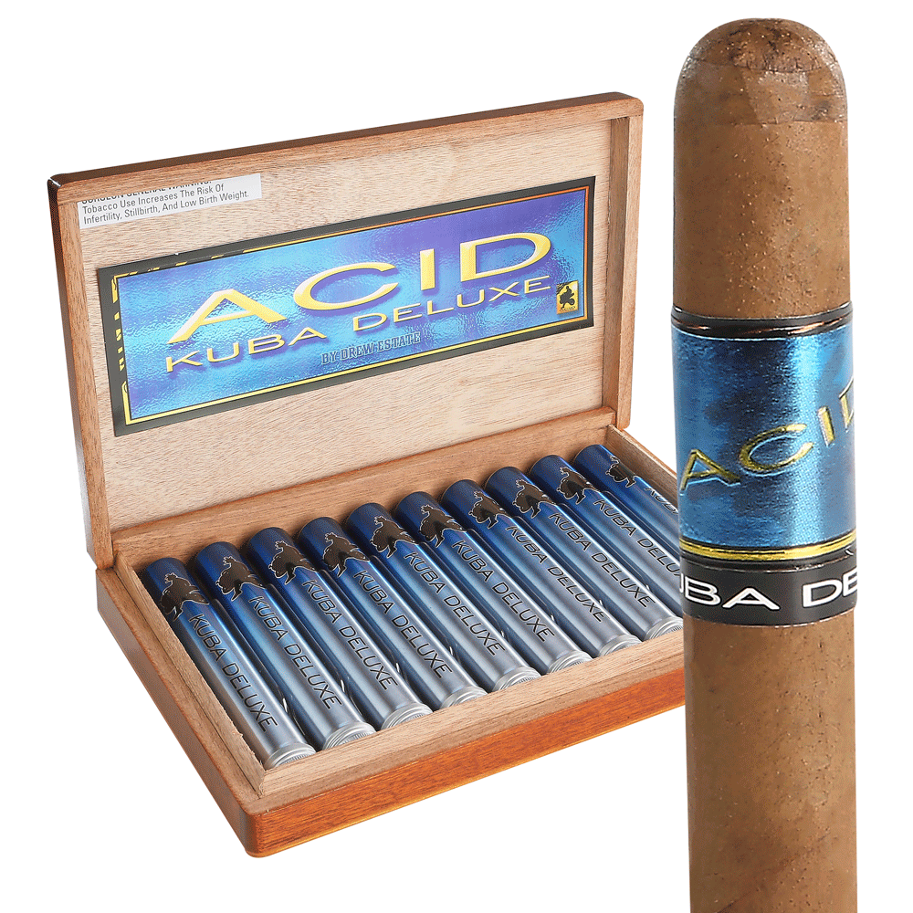 ACID Cigars by Drew Estate | Kuba Deluxe Tubos - Sumatra | Box of 10