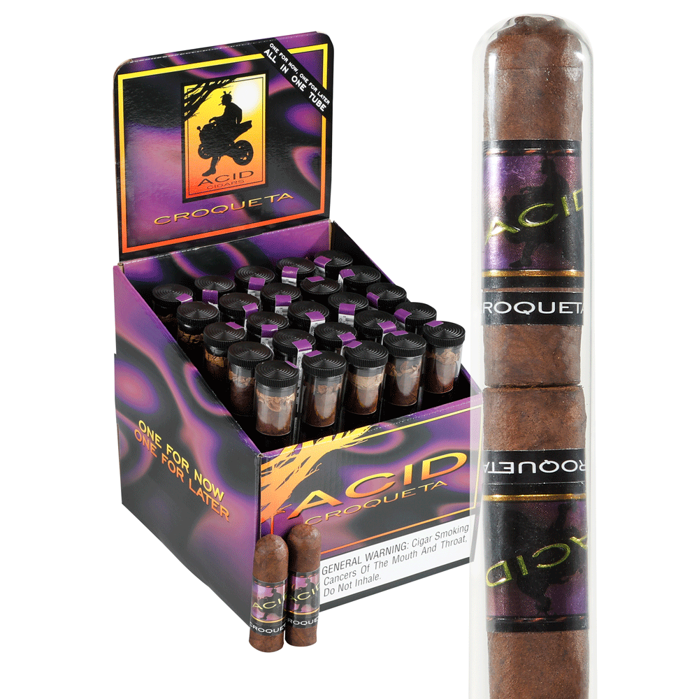 ACID Cigars by Drew Estate | Croqueta - 2 Cigar Tubo | Pack of 25