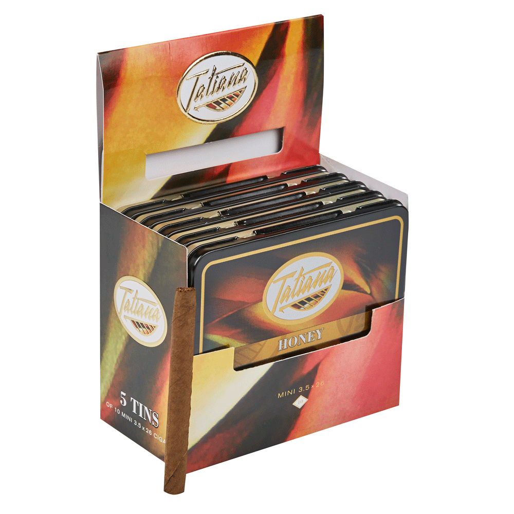 Tatiana Flavored Mini Cigarillos | Mini - Honey | Pack of 50