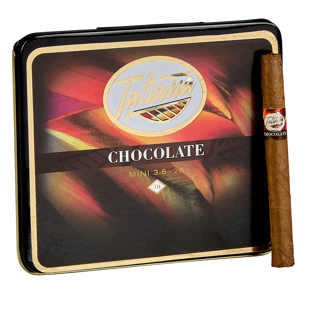 Tatiana Chocolate Flavored Cigars | Mini - Chocolate | Pack of 10