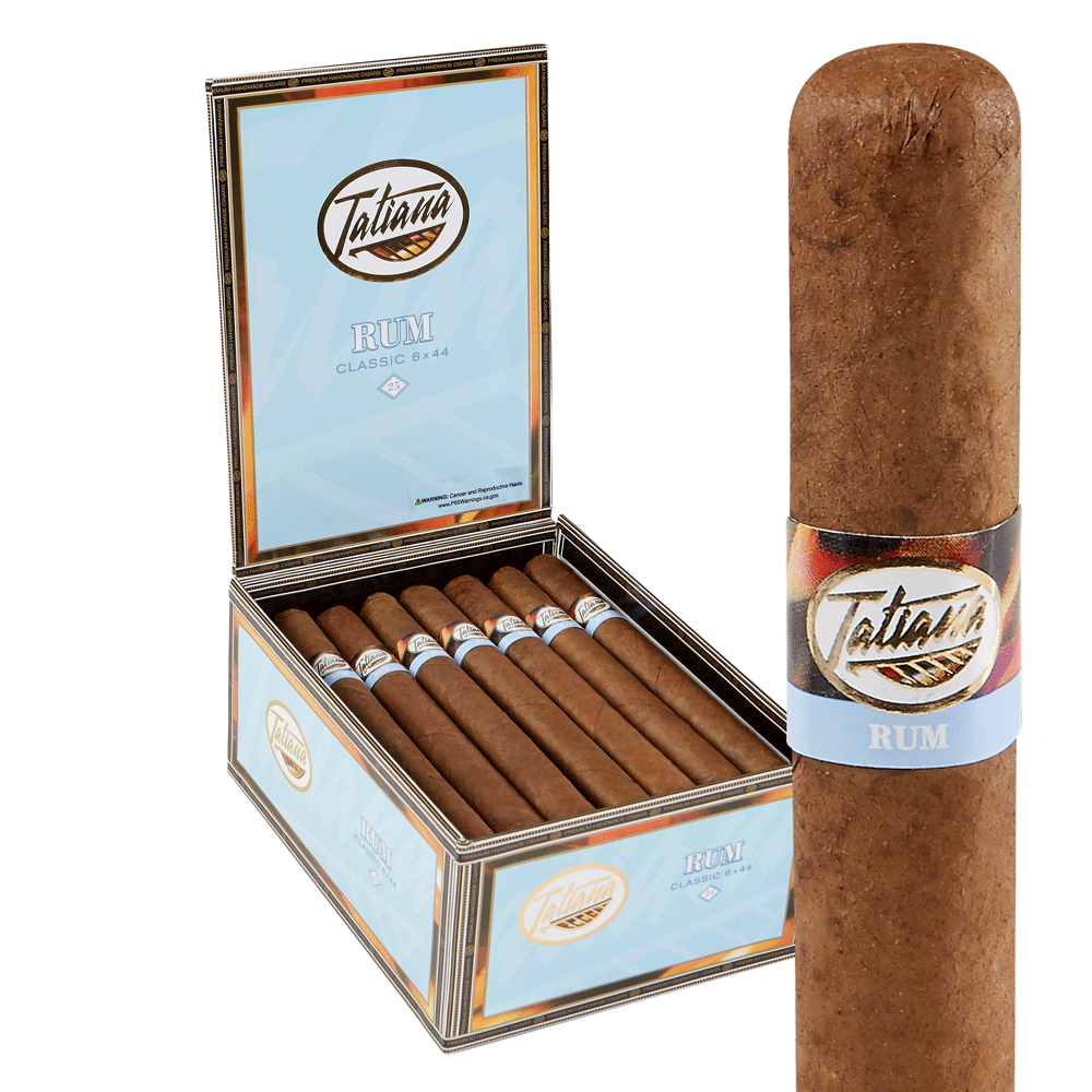 Tatiana Rum Flavored Cigars | Corona - Classic Rum | Box of 25
