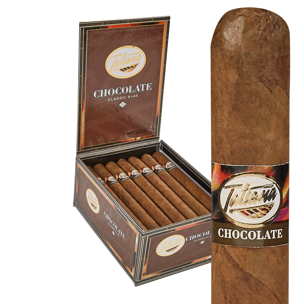 Tatiana Chocolate Flavored Cigars | Corona - Classic Chocolate | Box of 25
