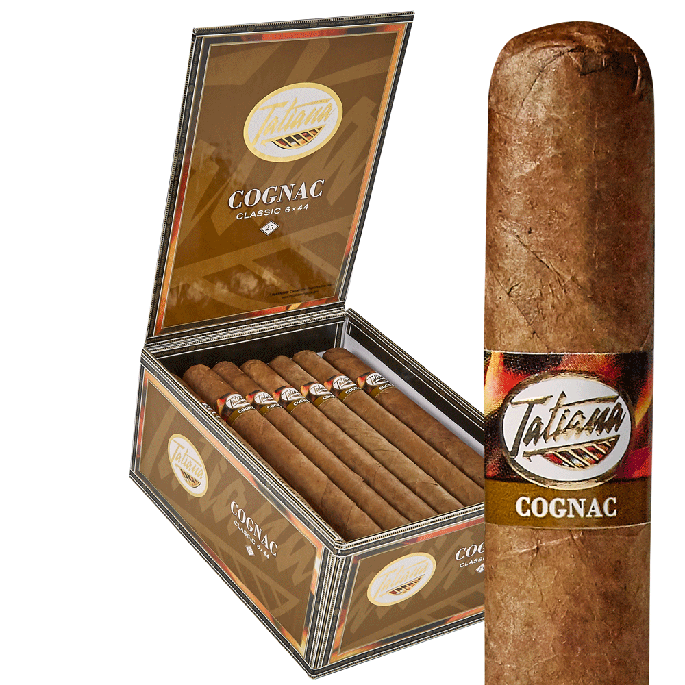 Tatiana Cognac Flavored Cigars | Corona - Classic Cognac | Box of 25