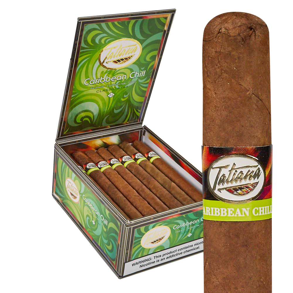 Tatiana Caribbean Chill Flavored Cigars | Corona - Caribbean Chill | Box of 25