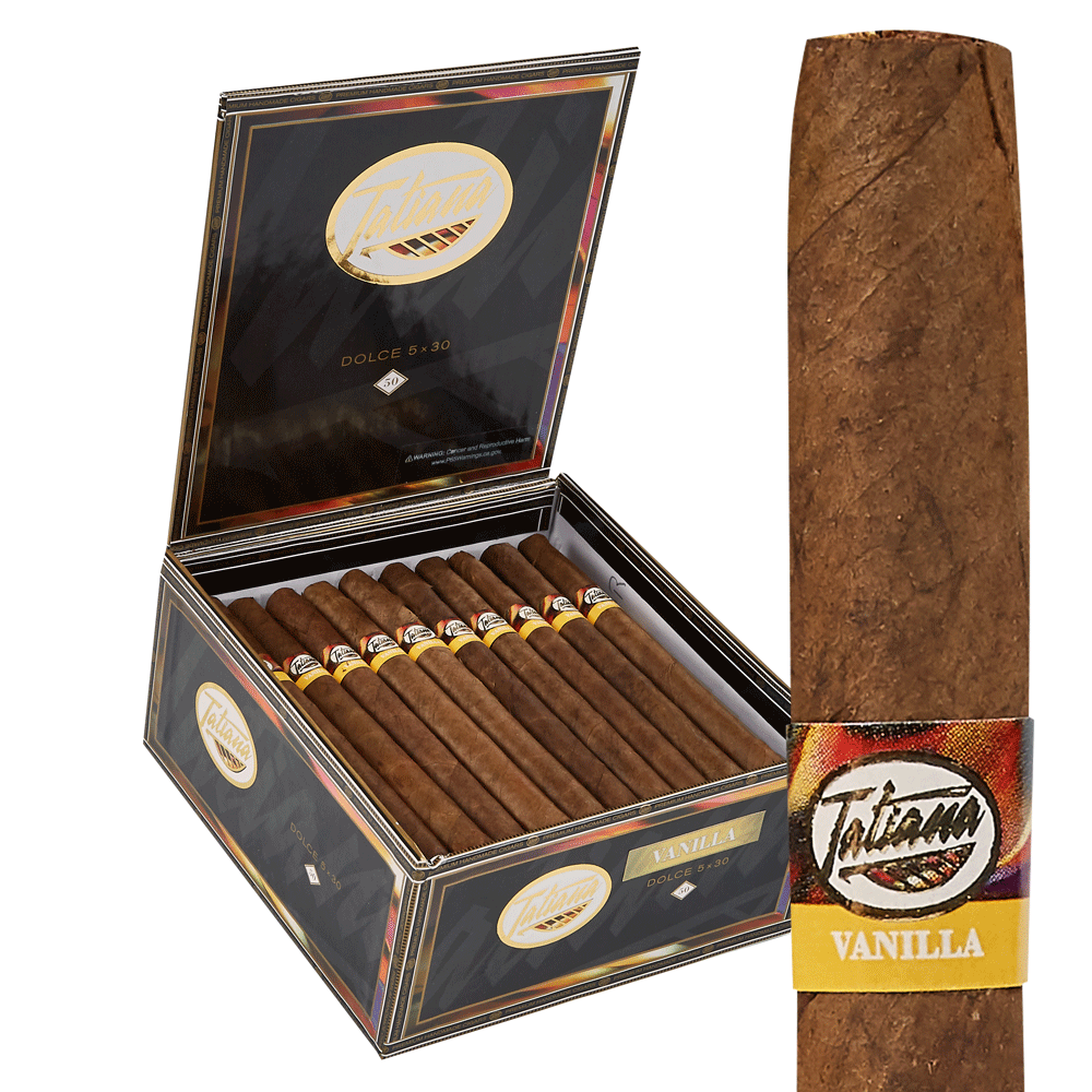 Tatiana Flavored Cigarillos | Cigarillos - Dolce Vanilla | Box of 50