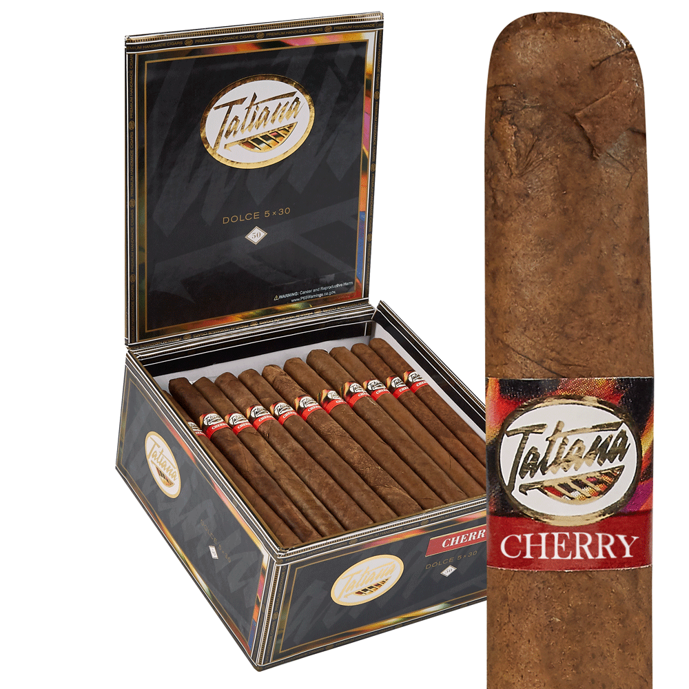 Tatiana Cherry Flavored Cigars | Cigarillos - Dolce Cherry | Box of 50