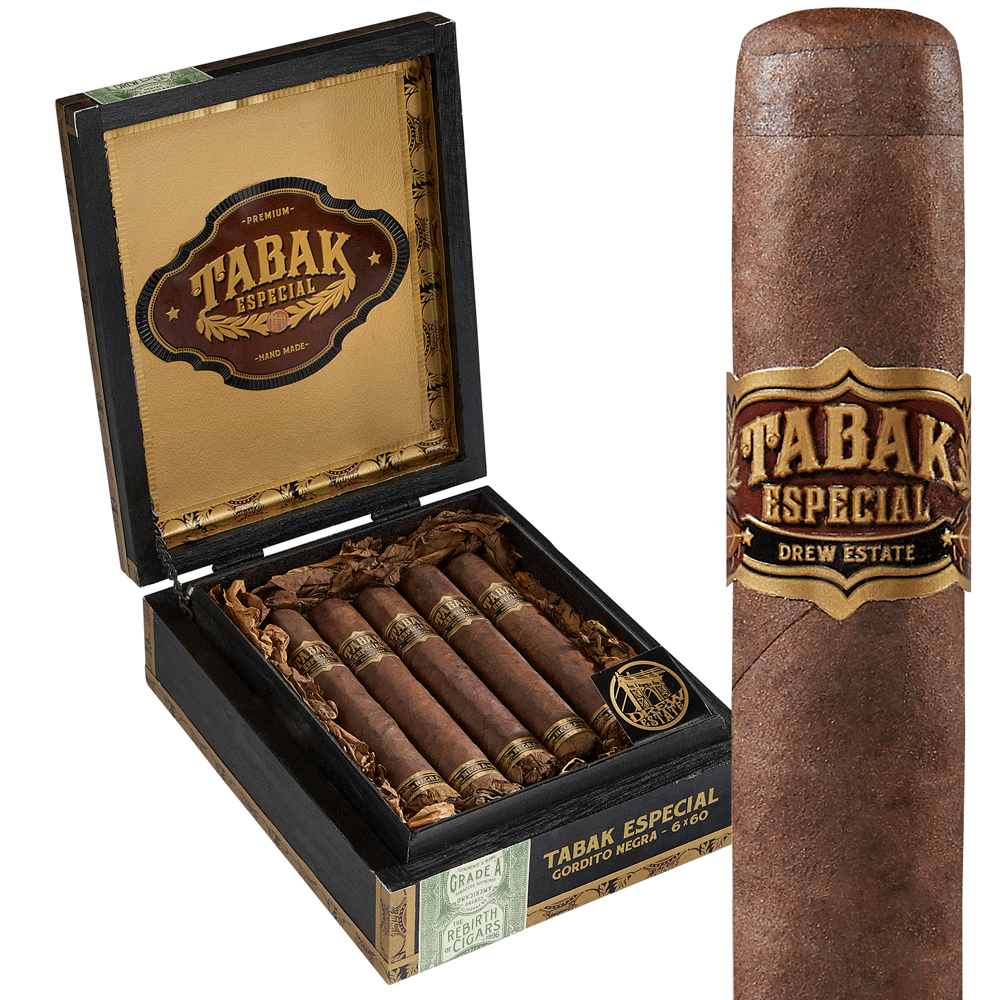 Drew Estate Tabak Especial | Gordito - Negra | Box of 10