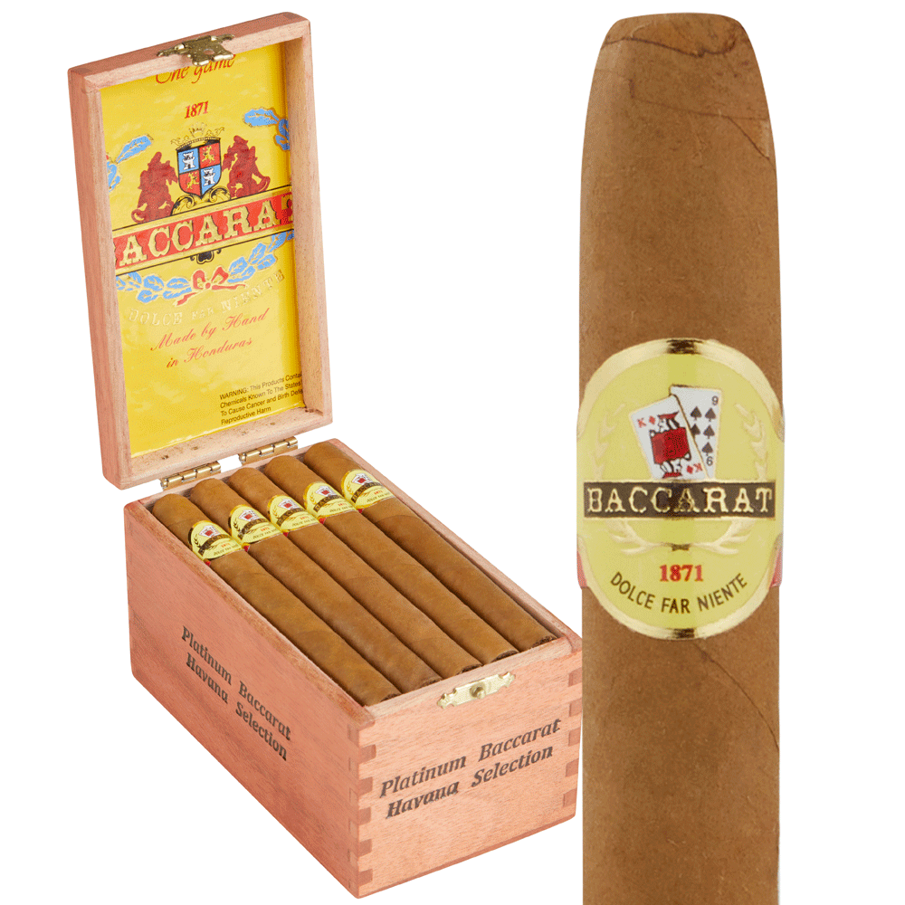 Baccarat Sumatra Corona | Platinum | Box of 25
            
                
                    
                         + 5 Cigars