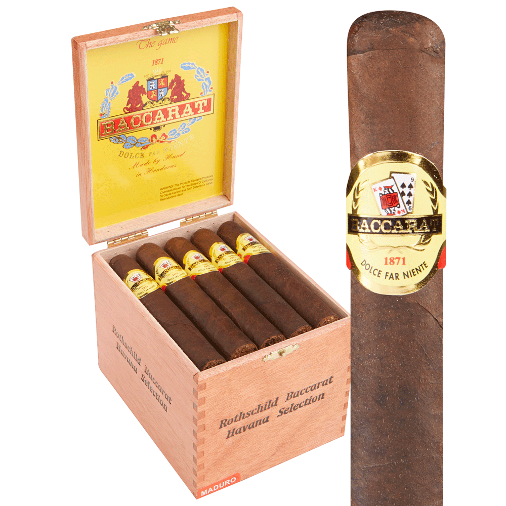 Baccarat | Rothschild - Maduro | Box of 25
            
                
                    
                         + 5 Cigars