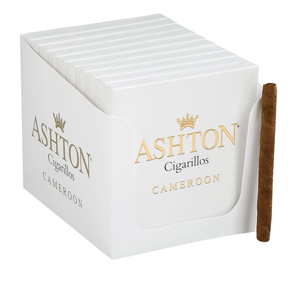 Ashton Small Cigars | Cigarillos [10/10] - Natural (White Box) | Pack of 100