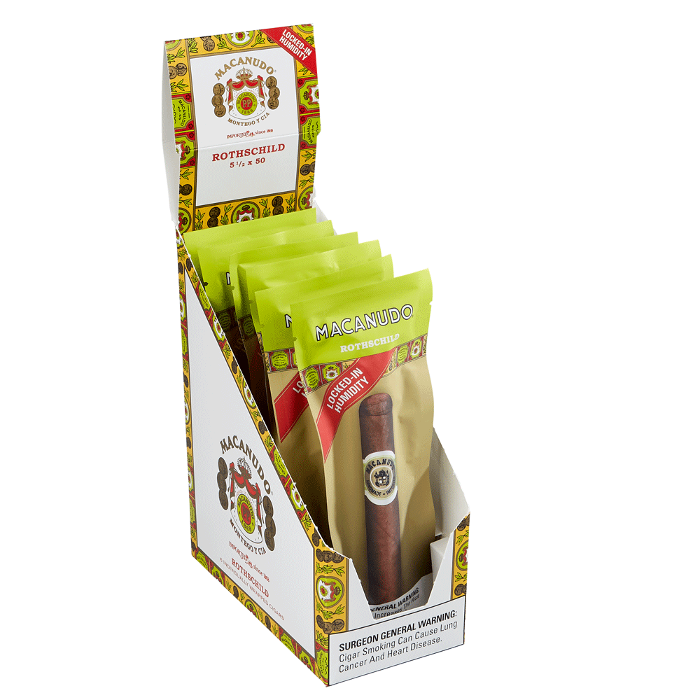 Macanudo Cafe | Rothschild Robusto - Freshness | Pack of 6