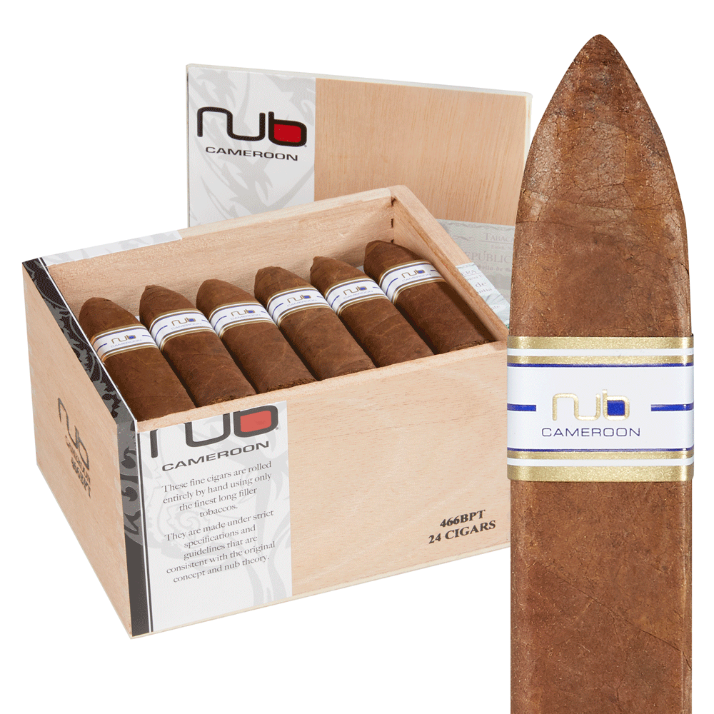 NUB Cameroon by Oliva | 466 Box-Press Torpedo - Cameroon | Box of 24