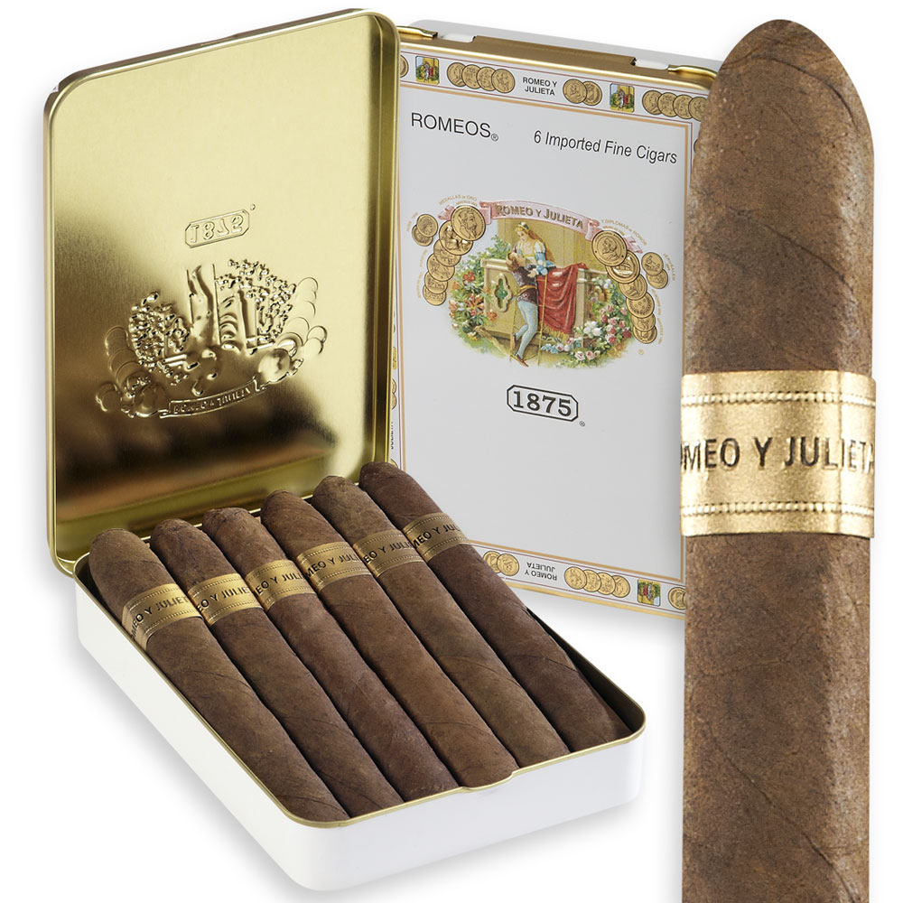 Romeo y Julieta 1875 | Romeos Tin | Pack of 6