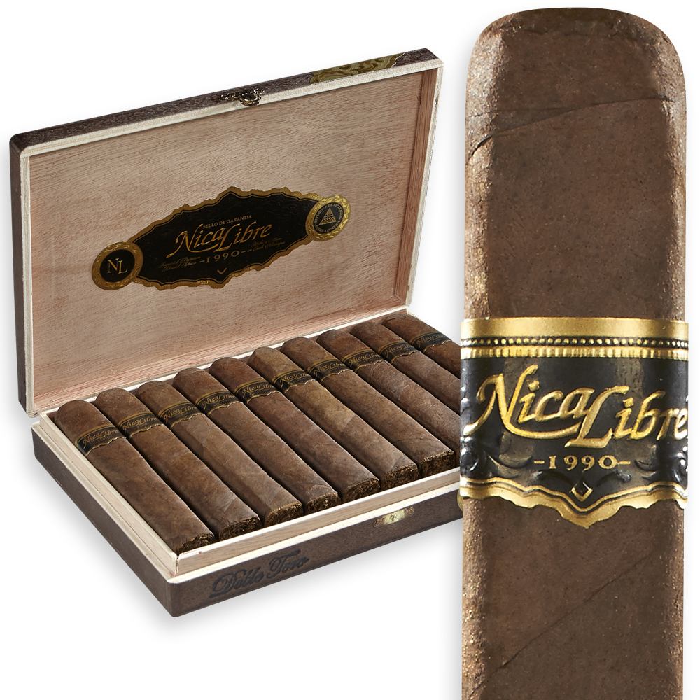 Nica Libre | Double Toro | Box of 10
            
                
                    
                         + 5 Cigars