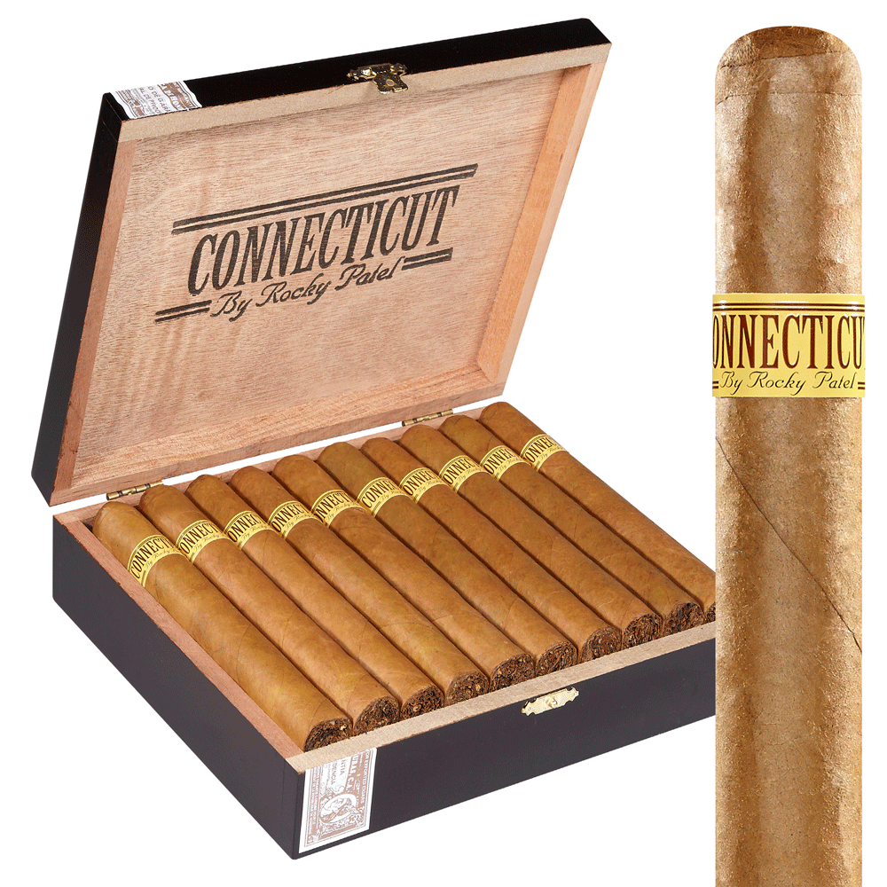 Rocky Patel Connecticut | Churchill | Box of 20
            
                
                    
                         + 10 Cigars